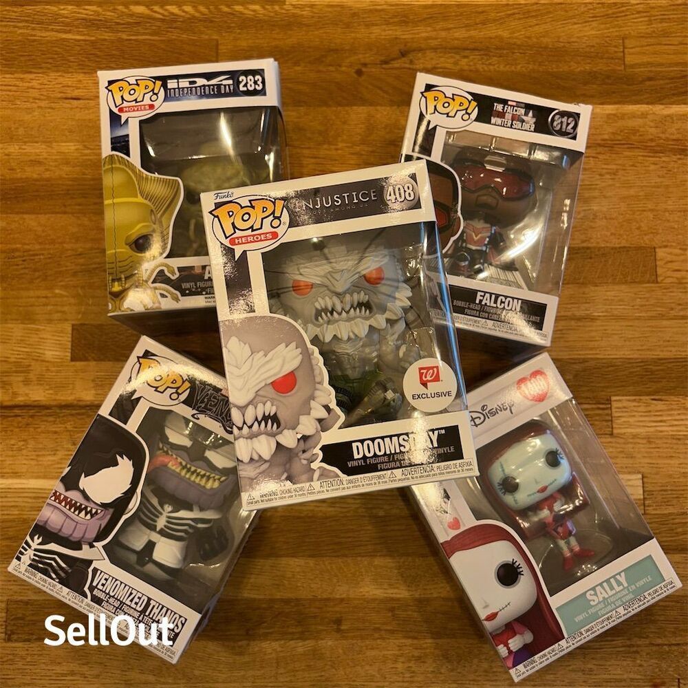 5 Funko Pop! Personal Collection. All included!